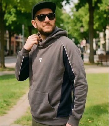 BUZO New Bones Gris/Azul